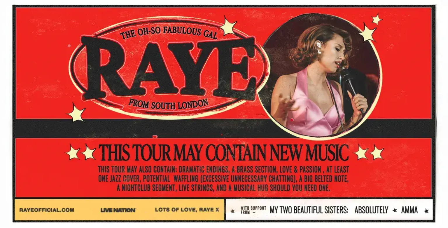 Read more about the article RAYE – THIS TOUR MAY CONTAIN NEW MUSIC