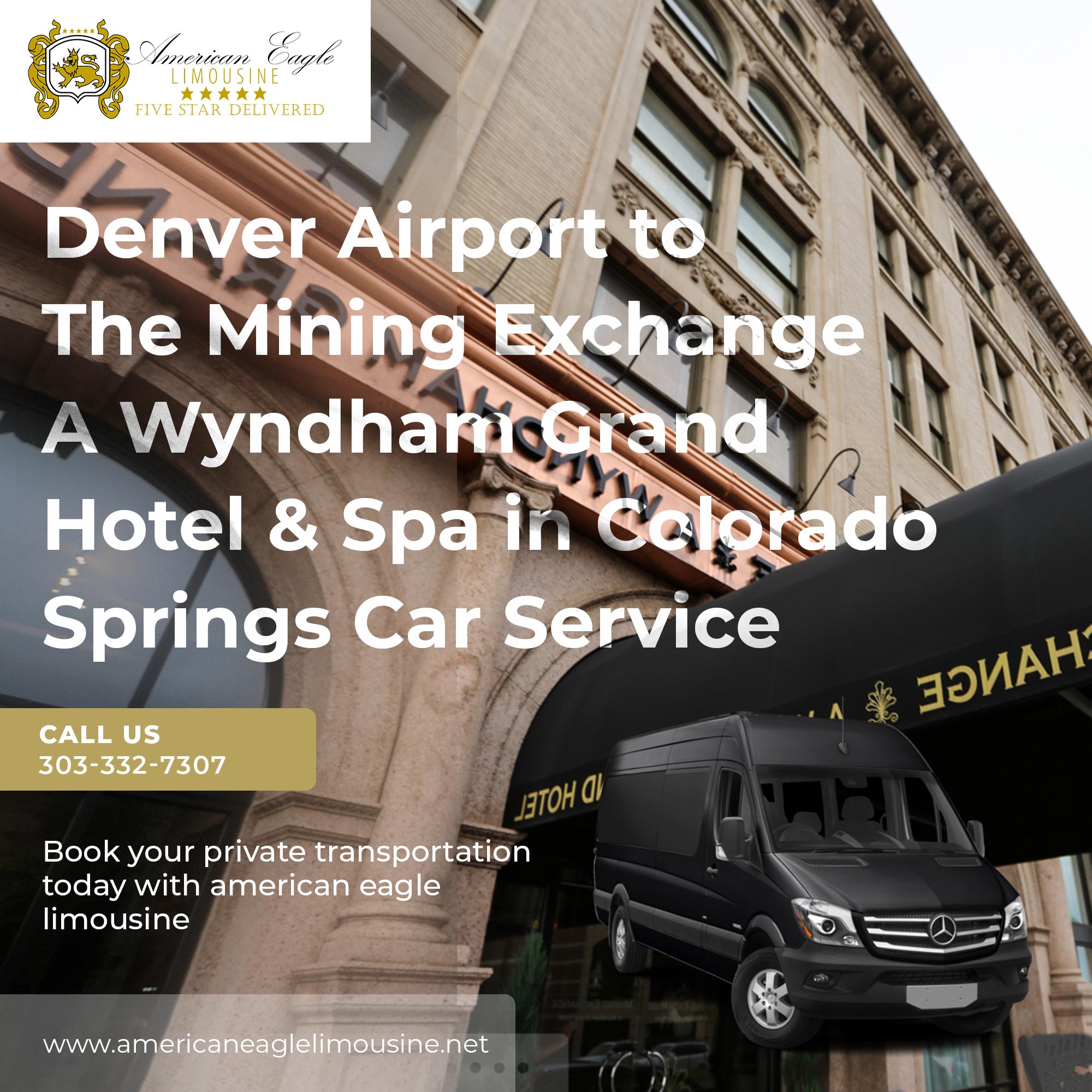 You are currently viewing The cheapest way to get from Denver Airport (DEN) to the mining exchange a wyndham grand hotel & spa in Colorado springs Private Shuttle.