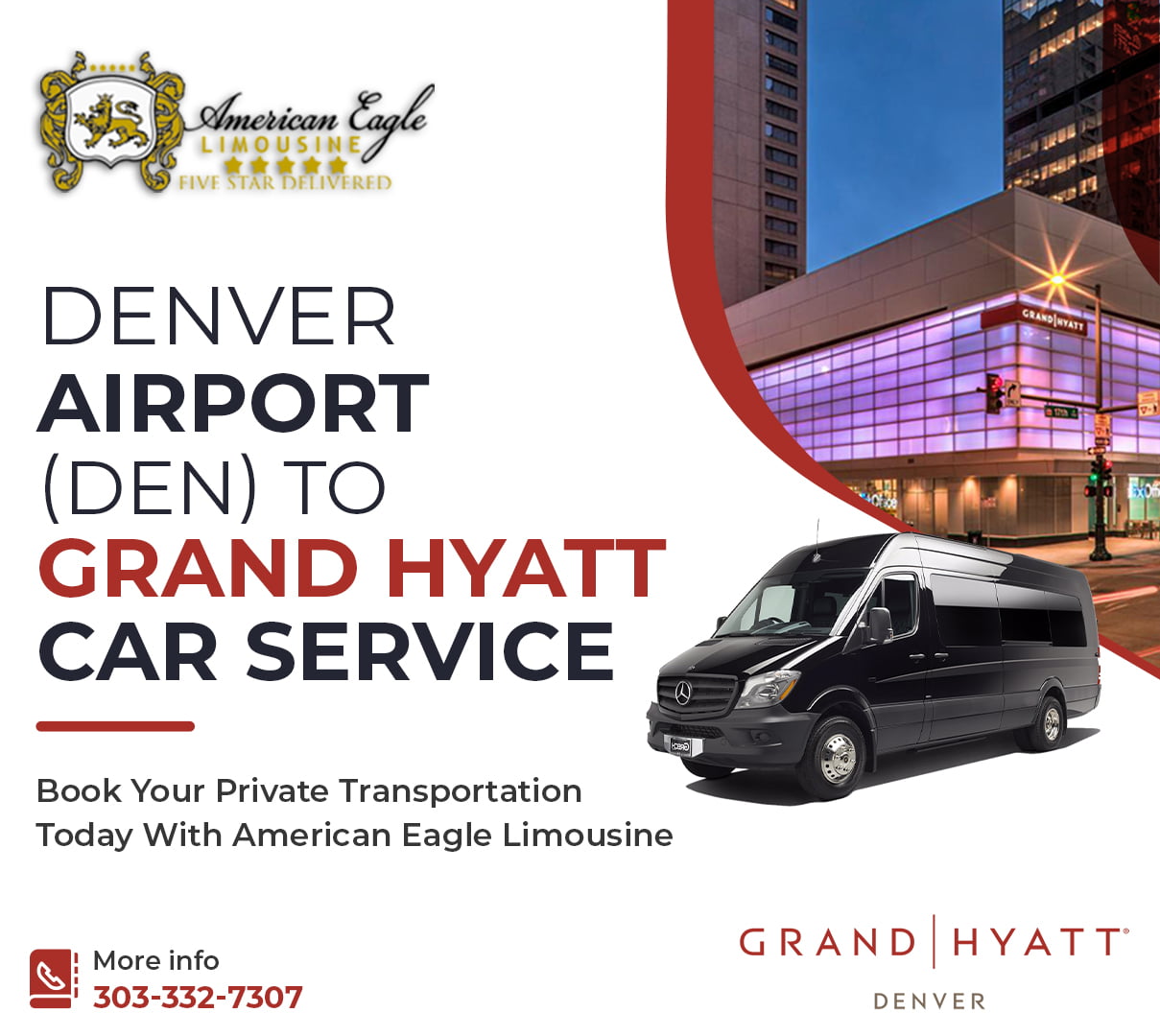 Read more about the article The cheapest way to get from Denver Airport (DEN) to Grand Hyatt Denver Private Shuttle.
