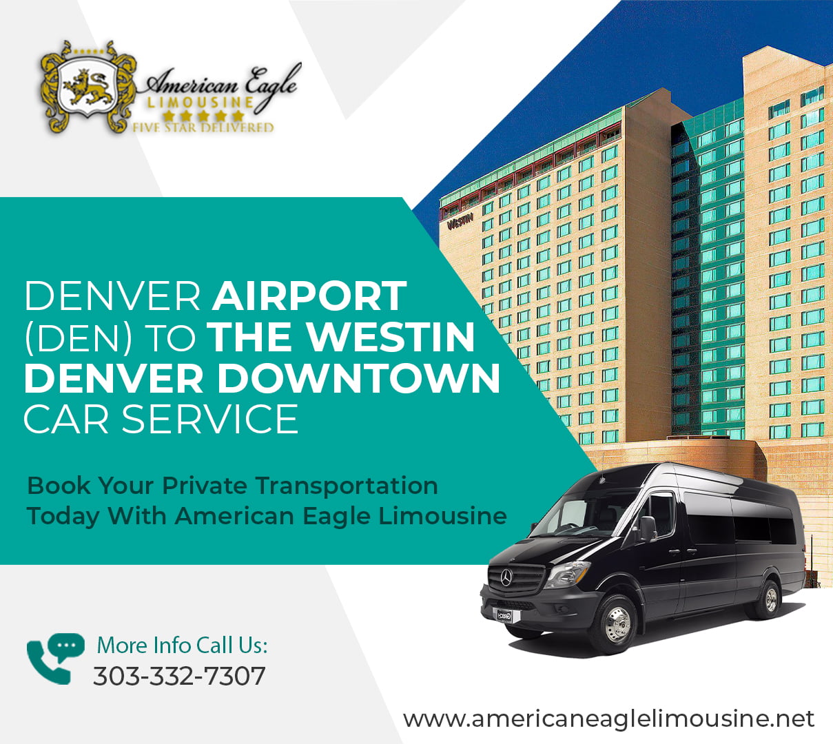 Read more about the article The cheapest way to get from Denver Airport (DEN) to The Westin Denver Downtown Private Shuttle.