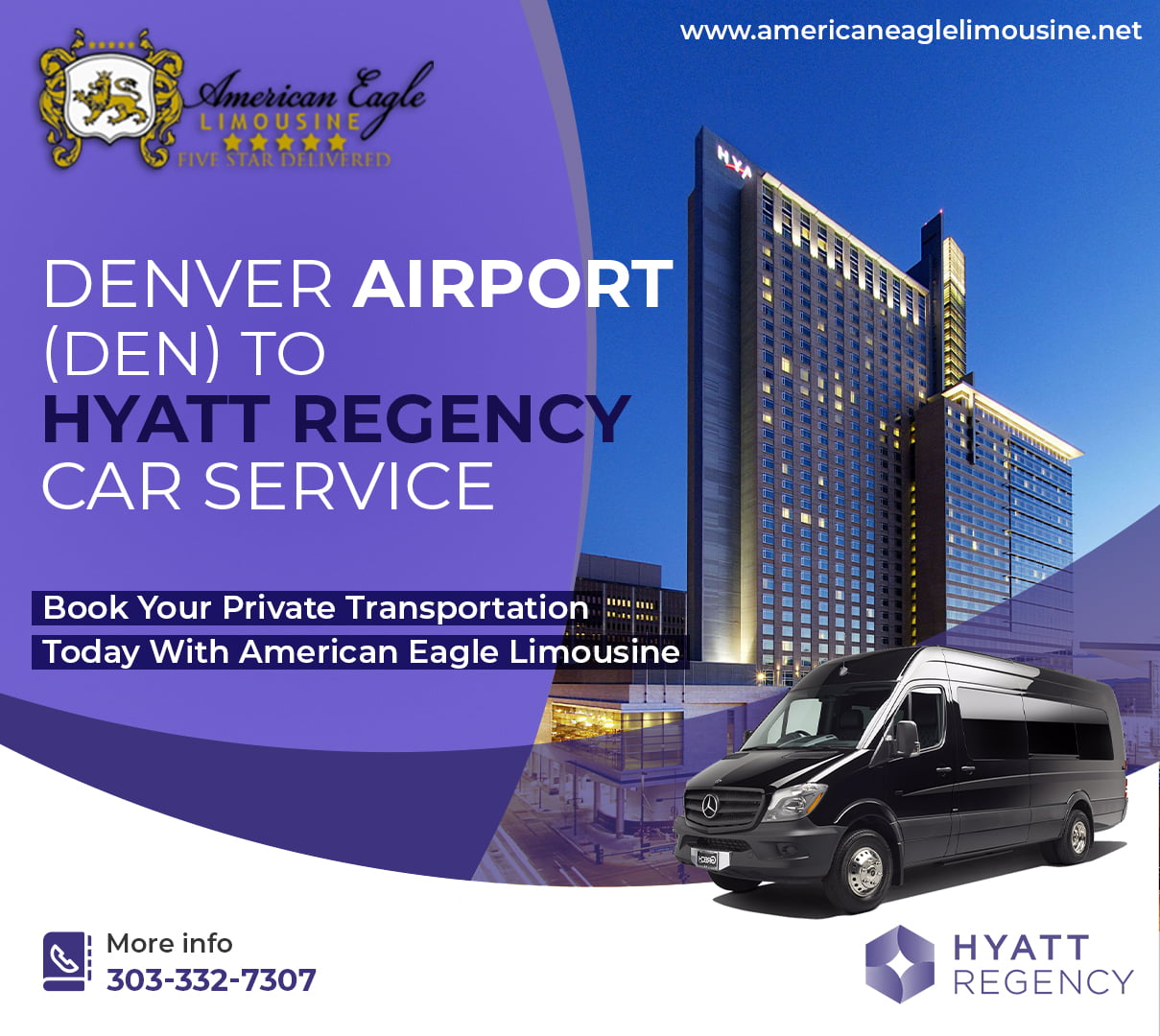 Read more about the article The cheapest way to get from Denver Airport (DEN) to Hyatt Regency Hotel Denver Private Shuttle.
