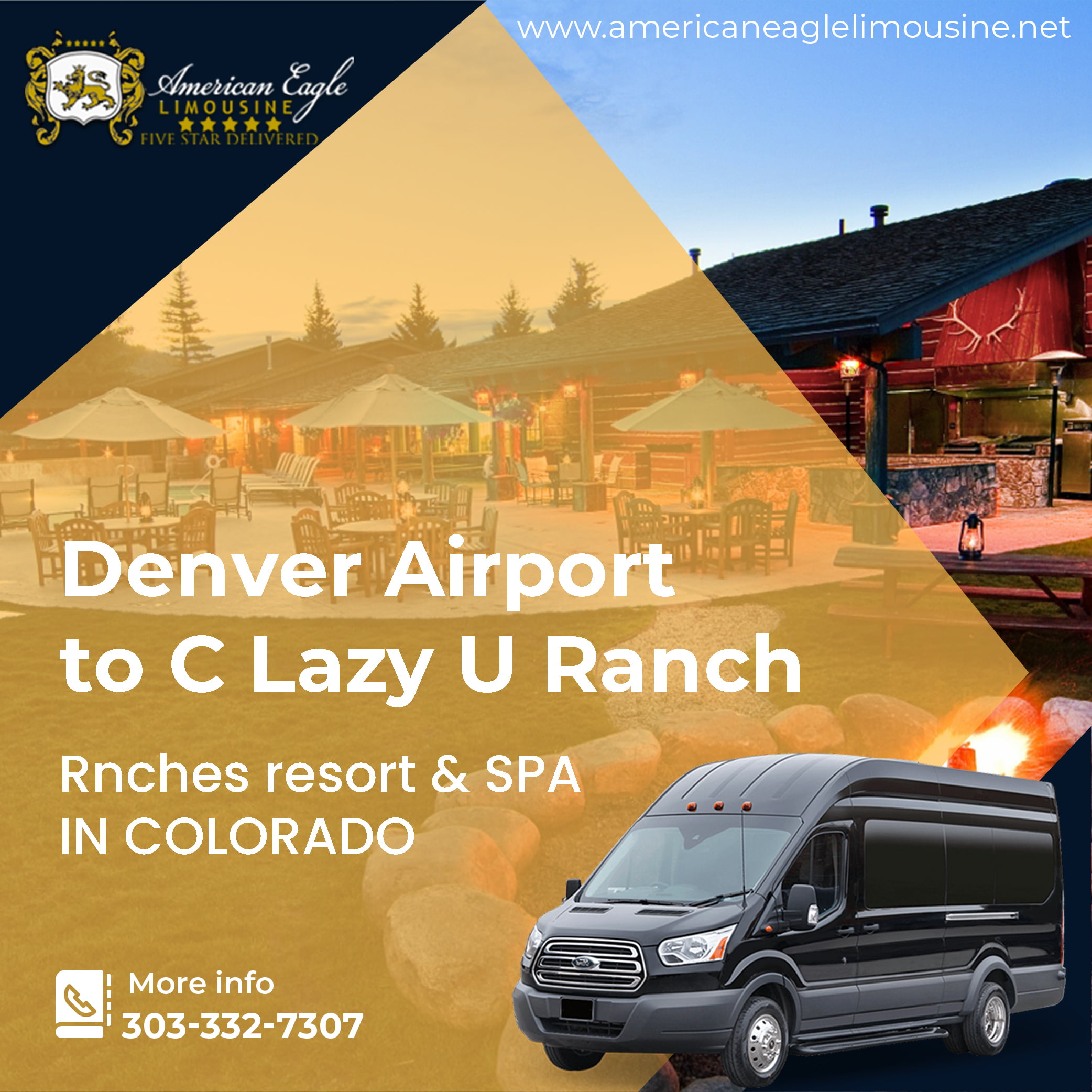 You are currently viewing The cheapest way to get from Denver Airport (DEN) to C lazy U Ranch in Colorado Private Shuttle.