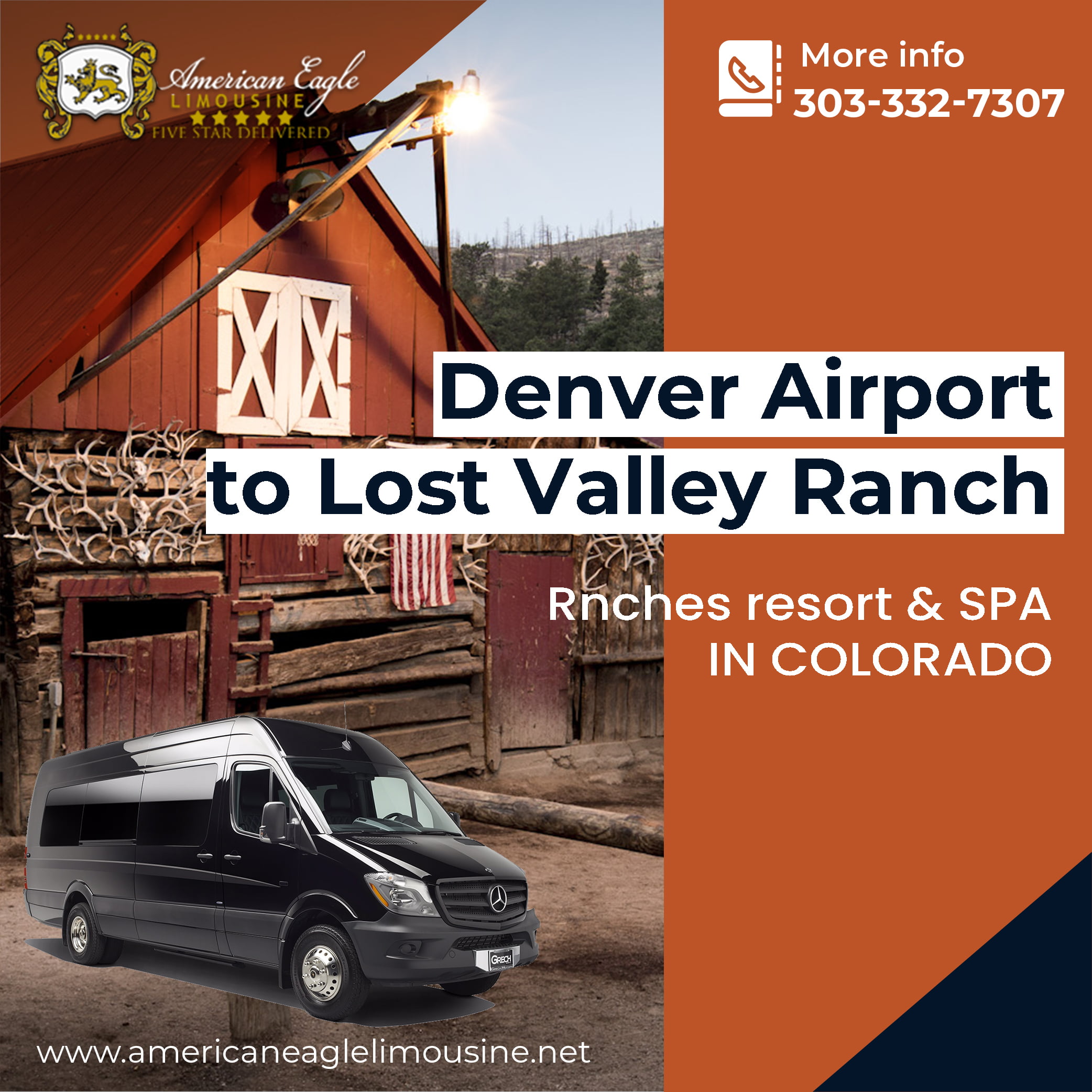 Read more about the article The cheapest way to get from Denver Airport (DEN) to Lost valley Ranch in Colorado Private Shuttle.