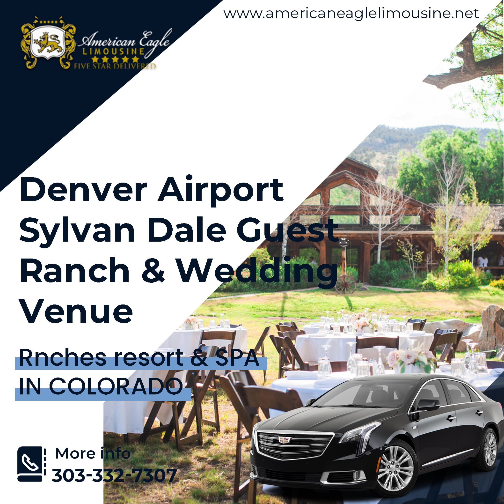 Read more about the article The cheapest way to get from Denver Airport (DEN) to Sylvan Dale Guest Ranch & Wedding Venue in Colorado Private Shuttle.