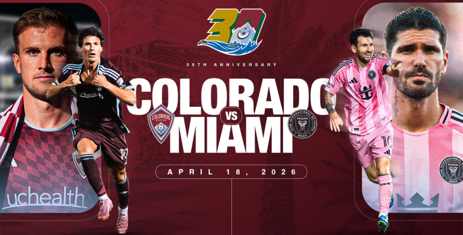 Read more about the article Colorado Rapids 30th Anniversary Match Featuring Lionel Messi