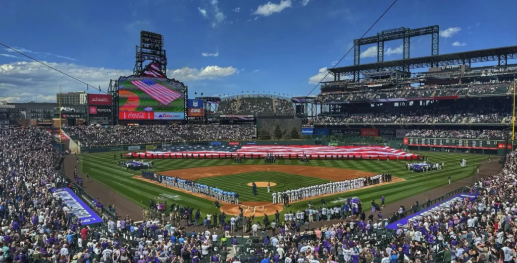 Fans attending the 2026 Colorado Rockies Home Opener at Coors Field