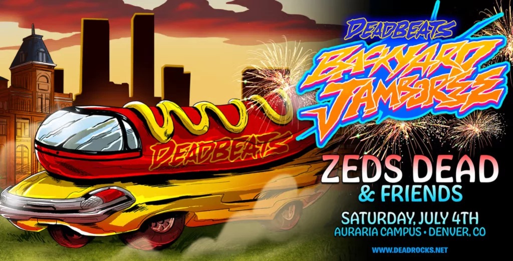 Deadbeats Backyard Jamboree with Zeds Dead performing live in Denver outdoor music festival