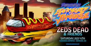 Deadbeats Backyard Jamboree with Zeds Dead performing live in Denver outdoor music festival