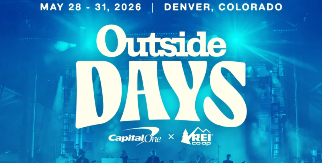 Crowds enjoying live music and outdoor activities at Outside Days festival in Denver