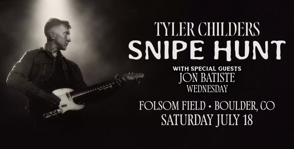 Tyler Childers performing live at Folsom Field in Denver