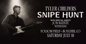 Tyler Childers performing live at Folsom Field in Denver