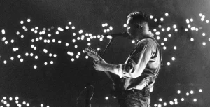 Zach Bryan performing live at Empower Field at Mile High in Denver